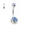 Cercel Buric Dublu Sapphire