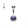Cercel Buric Amethyst 1.6 x 10mm