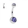 Cercel Buric Dublu Heliotrope