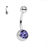 Cercel Buric Dublu Heliotrope