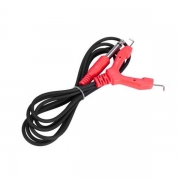 Clip Cord Clasic V Rosu - 1.8m, Silicon Moale, Jack 6.3mm