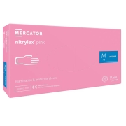 Manusi Nitril Roz, Nitrylex, 100 Bucati