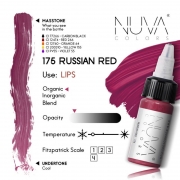 Nuva Colors 175 Russian Red, Pigment Micropigmentare Buze 15ml
