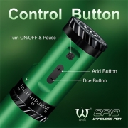 Aparat de Tatuat Wireless Ava EP10 Green, Stroke Adjust