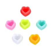Capacele Silicon Inima, M15, Pentru Pigment, Set 50buc