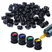 Capacele pentru Tus Tatuaje Skull 12mm - Set 50 Bucati