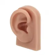 Ureche Stanga Brown din Silicon pentru Practica Piercing