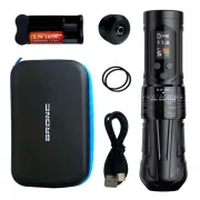 BRONC X2 NEO - Masina Tatuaj Wireless Profesionala, Stroke Reglabil 2.5 - 5.0 mm - Black