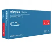 Nitrylex Classic Blue - Manusi Nitril Nepudrate, 100 Bucati, Albastru
