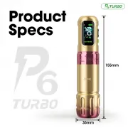 EZ P6 Gold Masina de Tatuaj Wireless cu Cursa Reglabila