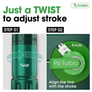 EZ P6 Green Masina de Tatuaj Wireless cu Cursa Reglabila