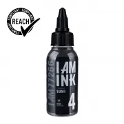 I AM INK SUMI 4, 50 ml, Tus Grey Wash Profesional pentru Tatuaje REACH