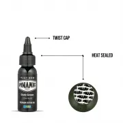 Dynamic Ink Platinum Dark Green 30 ml, Tus Profesional pentru Tatuaje REACH