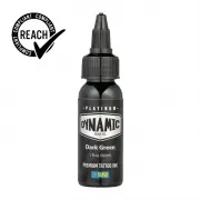 Dynamic Ink Platinum Dark Green 30 ml, Tus Profesional pentru Tatuaje REACH