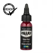 Dynamic Ink Platinum Ruby Port 30 ml, Tus Profesional pentru Tatuaje REACH