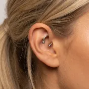 Cercel Circular CBB, Tija 1.6 mm, Otel 316L
