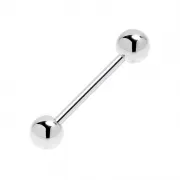 Cercel Piercing BB Barbell cu Bile de 4mm