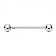 Cercel Piercing BB Barbell cu Bile de 4mm
