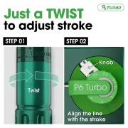 EZ P6 Turbo Wireless cu 1 Baterie - Aparat de Tatuat cu Stroke Reglabil 1.0-5.0 mm