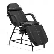 Scaun Pat Cosmetic Negru cu Tavite pentru Tatuaje si PMU
