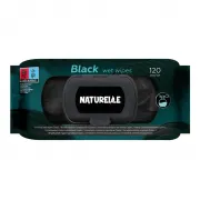 Servetele Umede Universale Naturelle Negre, Fara Alcool, 120 buc