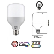 Bec LED 30W E27 Lumina Rece 6400K