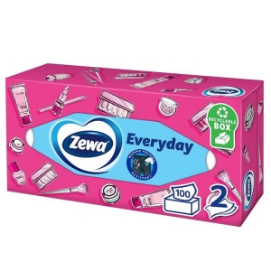 Servetele Cutie ZEWA, 2 Straturi 100Buc