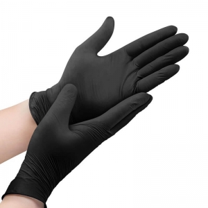Manusi Nitril Negre, Nitrylex, 100 Bucati