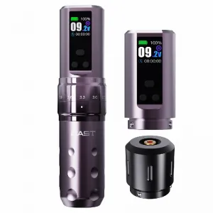 Mast Fold2 Pro Grey - Aparat Tatuaje Wireless cu 2 Baterii si Stroke Reglabil
