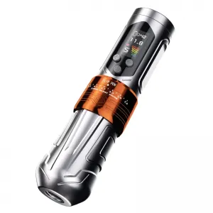 BRONC X2 NEO - Masina Tatuaj Wireless Profesionala, Stroke Reglabil 2.5 - 5.0 mm - Silver