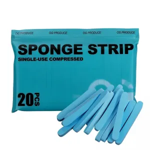 OG Single Use Compressed Sponge Strip - Bureti Expansibili de Unica Folosinta - 20 buc