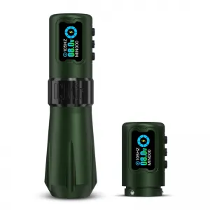 EZ INKin Rampage 4mm Green - Aparat Tatuat Wireless cu 2 Baterii