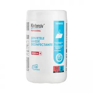 Klinomed Wipes 85% Alcool - Servetele Dezinfectante Suprafete Profesionale