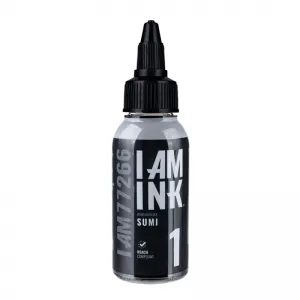 I AM INK SUMI 1, 50 ml, Tus Grey Wash Profesional pentru Tatuaje REACH