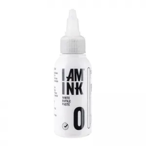I AM INK White Rutile Paste, 50 ml, Tus Alb Profesional pentru Tatuaje REACH