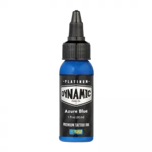 Dynamic Ink Platinum Azure Blue 30 ml, Tus Profesional pentru Tatuaje REACH