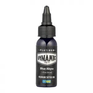 Dynamic Ink Platinum Blue Abyss 30 ml, Tus Profesional pentru Tatuaje REACH