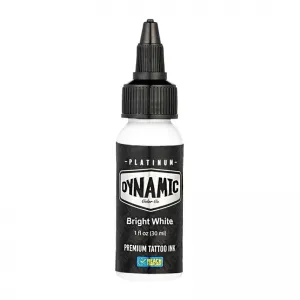 Dynamic Ink Platinum Bright White 30 ml, Tus Profesional pentru Tatuaje REACH