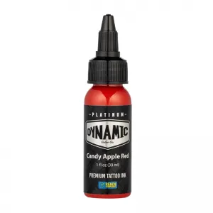 Dynamic Ink Platinum Candy Apple Red 30 ml, Tus Profesional pentru Tatuaje REACH