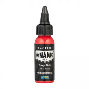 Dynamic Ink Platinum Deep Pink 30 ml, Tus Profesional pentru Tatuaje REACH