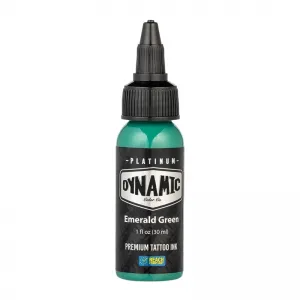 Dynamic Ink Platinum Emerald Green 30 ml, Tus Profesional pentru Tatuaje REACH
