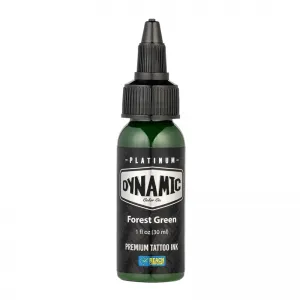 Dynamic Ink Platinum Forest Green 30 ml, Tus Profesional pentru Tatuaje REACH