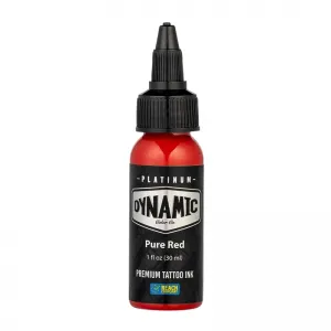 Dynamic Ink Platinum Pure Red 30 ml, Tus Profesional pentru Tatuaje REACH