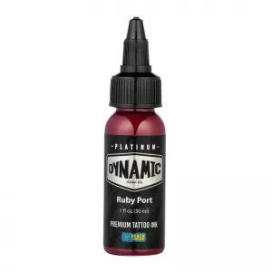 Dynamic Ink Platinum Ruby Port 30 ml, Tus Profesional pentru Tatuaje REACH