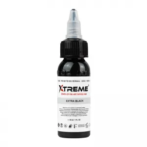 Xtreme Ink Extra Black, 30 ml, Tus Profesional pentru Tatuaje REACH