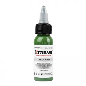Xtreme Ink Green Apple, 30 ml, Tus Profesional pentru Tatuaje REACH