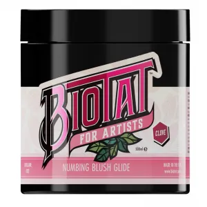 BIOTAT Numbing Tattoo Glide Blush - Glide Profesional pentru Tatuaje cu Clove
