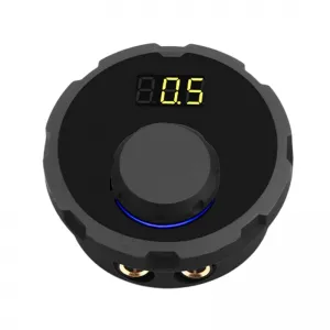 Biomaser Thunderlord Sursa de Alimentare Profesionala pentru Aparate PMU si Tatuaj, Reglaj 2-18V, RCA, Negru