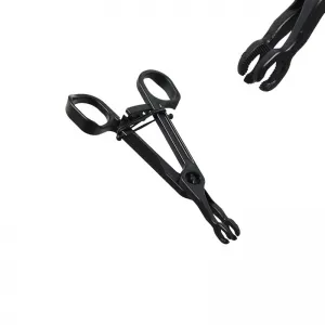Forceps Poli Clamp cu Cap Rotund Deschis pentru Piercing, Steril, de Unica Folosinta