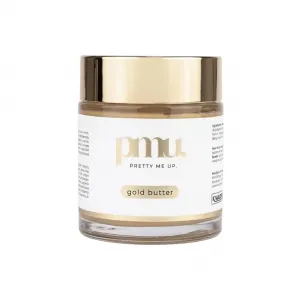 Pretty Me Up Gold Butter PMU, Unt Hidratant si Iluminator pentru Fata cu Efect Auriu, 100ml